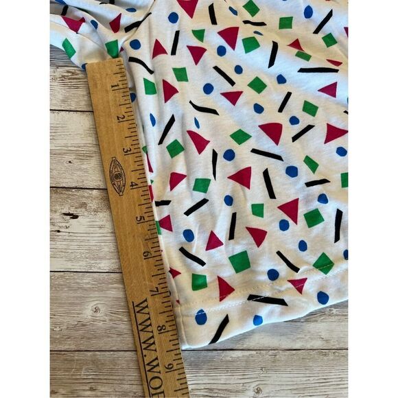 NWT Vintage Catalina Knit Shorts Women’s Large White Multi High Rise Geometric - Picture 9 of 16